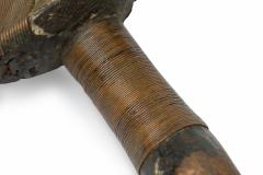 African Gabon D R Congo 20th Century Carved Wood Copper Kota Mahongwe Figur - 4665380