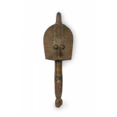 African Gabon D R Congo 20th Century Carved Wood Copper Kota Mahongwe Figur - 4694562