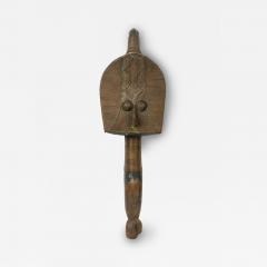 African Gabon D R Congo 20th Century Carved Wood Copper Kota Mahongwe Figur - 4694589