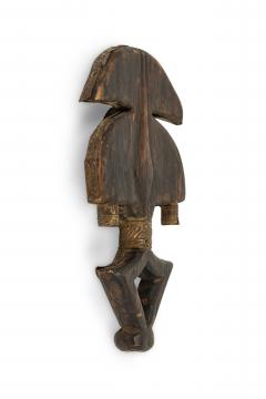 African Gabon Late 20th Century Hand Carved Wood Copper Kota Mahongwe Reliquar - 4666472