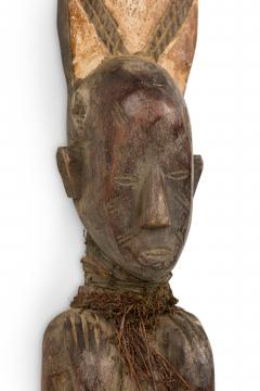 African Gabon Mid 20th Century Hand Carved Tsogo Ceremonial Spoon - 4667929