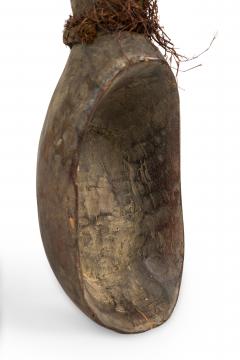 African Gabon Mid 20th Century Hand Carved Tsogo Ceremonial Spoon - 4667933