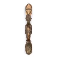 African Gabon Mid 20th Century Hand Carved Tsogo Ceremonial Spoon - 4700712