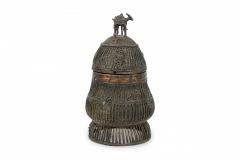 African Ghana 20th Century Asante Kuduo Bronze Gold Dust Vessel - 4669418