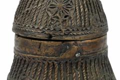African Ghana 20th Century Asante Kuduo Bronze Gold Dust Vessel - 4669424