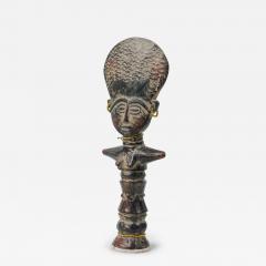 African Ghana Contemporary Carved Wood Ashanti Fertility Doll - 4717083