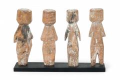 African Ghana Identified Carved Wood Adan Miniature Ancestor Effigies - 4409140