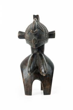 African Guinea 20th Century Carved Wood Baga Nimba Helmet Shoulder Mask - 4409116