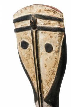 African Guinea Late 20th Century Carved Wood Baga Rearing Snake on Metal Stand - 4667407