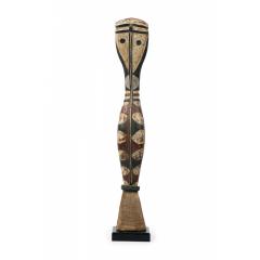 African Guinea Late 20th Century Carved Wood Baga Rearing Snake on Metal Stand - 4700683
