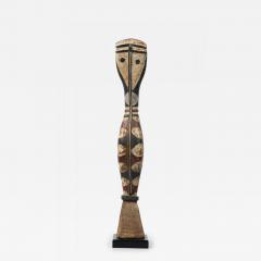 African Guinea Late 20th Century Carved Wood Baga Rearing Snake on Metal Stand - 4700727