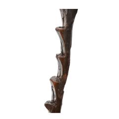 African Hand Carved Wooden Ladder Sculpture 20th Century - 2570822