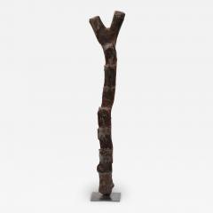 African Hand Carved Wooden Ladder Sculpture 20th Century - 2571834