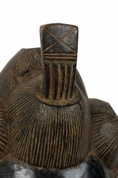 African Ivory Coast 20th Century Carved Wood Baule Male Face Mask - 4667415
