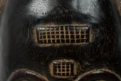 African Ivory Coast 20th Century Carved Wood Baule Male Face Mask - 4667416