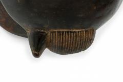 African Ivory Coast 20th Century Carved Wood Baule Male Face Mask - 4667418