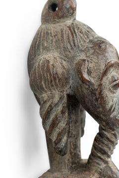 African Ivory Coast 20th Century Carved Wood Baule Male Heddle Pulley - 4409078