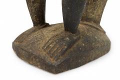 African Ivory Coast 20th Century Carved Wood Baule Mbra Monkey Figure - 4660449