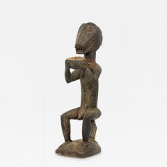 African Ivory Coast 20th Century Carved Wood Baule Mbra Monkey Figure - 4690123