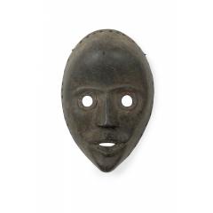 African Ivory Coast 20th Century Carved Wood Dan Face Mask Wall Plaque - 4709075