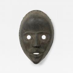 African Ivory Coast 20th Century Carved Wood Dan Face Mask Wall Plaque - 4709198