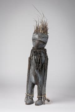 African Ivory Coast Carved Wooden Kafigueledio Senoufo Fetish Figure - 4409275