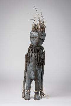 African Ivory Coast Carved Wooden Kafigueledio Senoufo Fetish Figure - 4409276