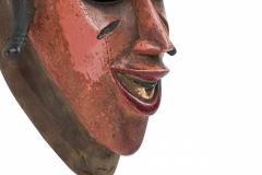 African Ivory Coast Contemporary Carved Painted Wood Guro Mask - 4671165
