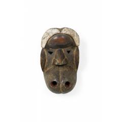 African Ivory Coast Late 20th Century Carved Wood Ngere Monkey Mask - 4695051