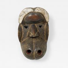 African Ivory Coast Late 20th Century Carved Wood Ngere Monkey Mask - 4695175