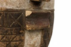 African Liberia Ivory Coast Late 20th Century Carved Painted Wood Grebo Face - 4667946