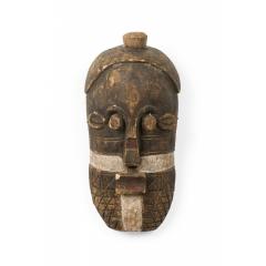 African Liberia Ivory Coast Late 20th Century Carved Painted Wood Grebo Face - 4700715