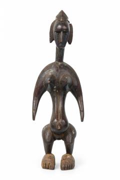 African Mali Late 20th Century Carved Wood Bamana Female Fertility Figure - 4666943