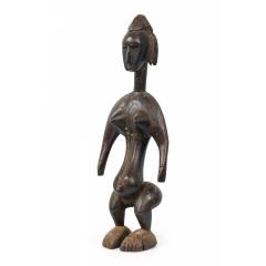 African Mali Late 20th Century Carved Wood Bamana Female Fertility Figure - 4695049