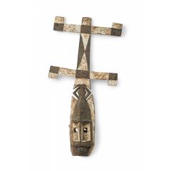 African Mali Late 20th Century Carved Wood Dogon Kanaga Mask - 4709515