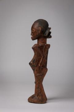 African Mali Mid 20th Century Luba Female Standing Fertility Figure - 4665274