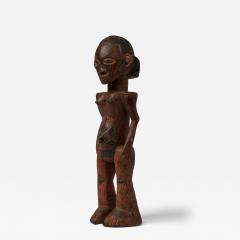 African Mali Mid 20th Century Luba Female Standing Fertility Figure - 4694587