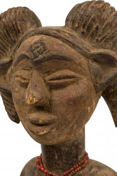 African Nigeria 20th Century Hand Carved Female Ibibio Figure - 4409256