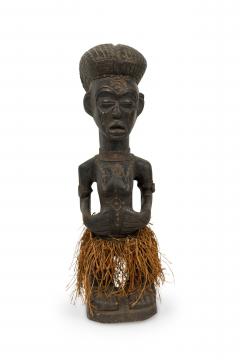African Nigeria 20th Century Hand Crafted Yoruba Fertility Figure - 4666890