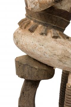 African Nigeria Carved Painted Wood Igbo Female Village Guardian Figure - 4409156