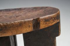 African Solid Wood Stool Africa ca 1950s - 2096456