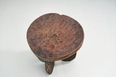 African Solid Wood Stool Africa ca 1950s - 2096460