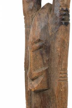 African Tanzania 20th Century Carved Wood Makonde Female Figure - 4670622