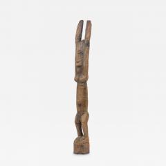 African Tanzania 20th Century Carved Wood Makonde Female Figure - 4710617