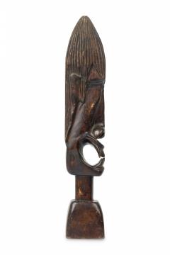 African Tanzania Contemporary Carved Wood Makonde Fearsome Demon Head - 4672229
