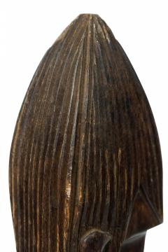 African Tanzania Contemporary Carved Wood Makonde Fearsome Demon Head - 4672234