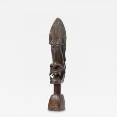 African Tanzania Contemporary Carved Wood Makonde Fearsome Demon Head - 4717145