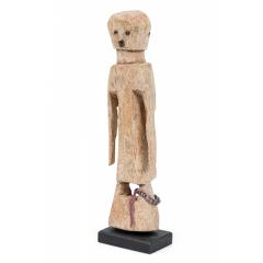 African Togo 20th Century Carved Wood Legba Aja Figure on Stand - 4710603