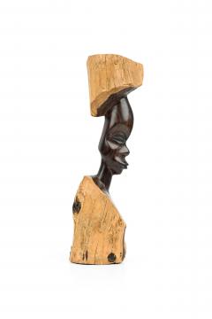 African Wooden Bust of Women - 4409229