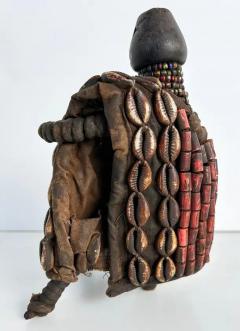 African Yoruba Cowrie Shell Beaded Fertility Doll 20th Century - 4097066